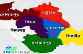 মানিকগঞ্জ জেলার মানচিত্র | মানিকগঞ্জ জেলা অবস্থান ও আয়তন | মানিকগঞ্জ জেলার কয়েকটি উল্লেখযোগ্য স্থান সমূহ